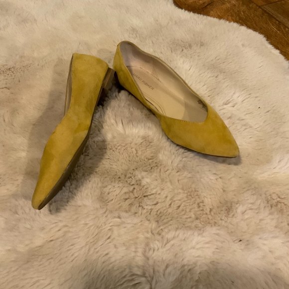 Marc Fisher Shoes - Marc Fisher Women's Analia Ballet Flat Mustard Yellow 6M Women's